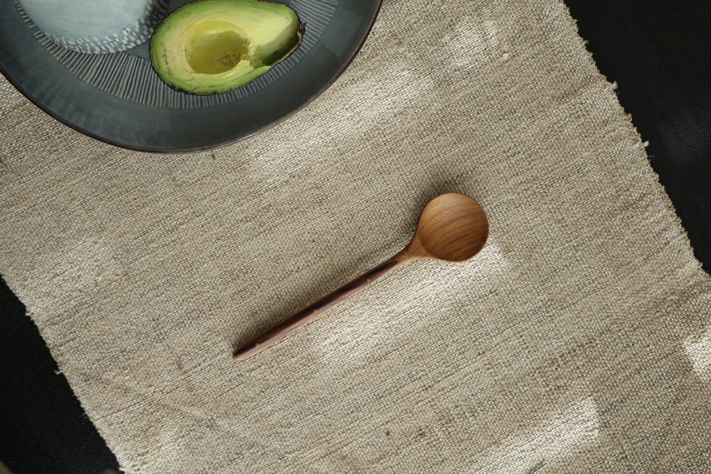 Cuillères de table à manche en bois d'ébène (lot de 2)