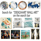 Designart Clouds Prairies Collages VI Art mural moderne en métal