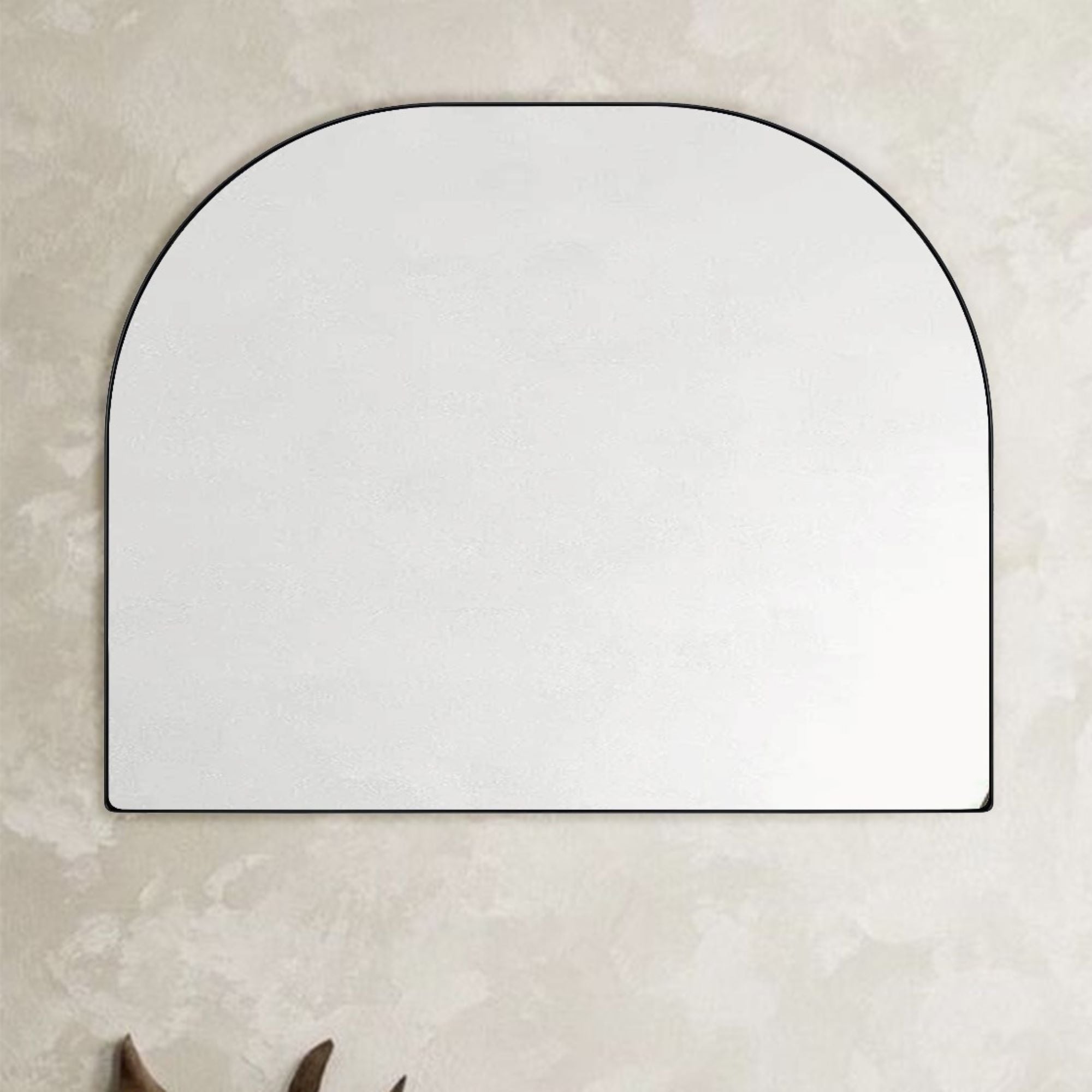 Grand miroir arqué TEHOME Dezerae pour manteau de cheminée, 40'' L x 32'' H