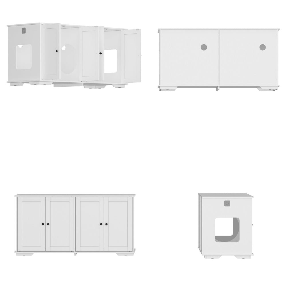 Meubles de dissimulation pour bac à litière pour chat et toilettes privées pour animaux de compagnie