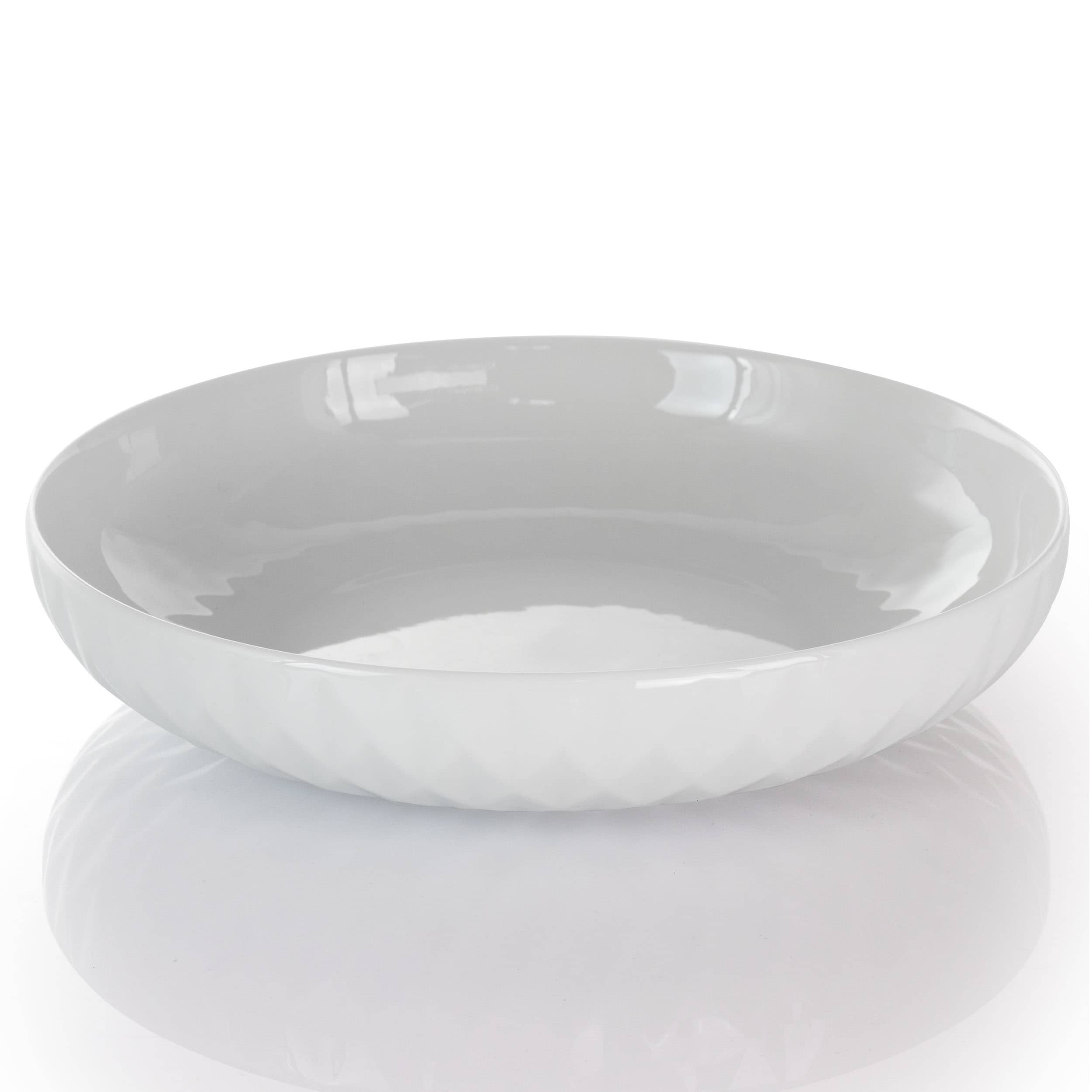 Service de table Elama Sienna 18 pièces en grès blanc