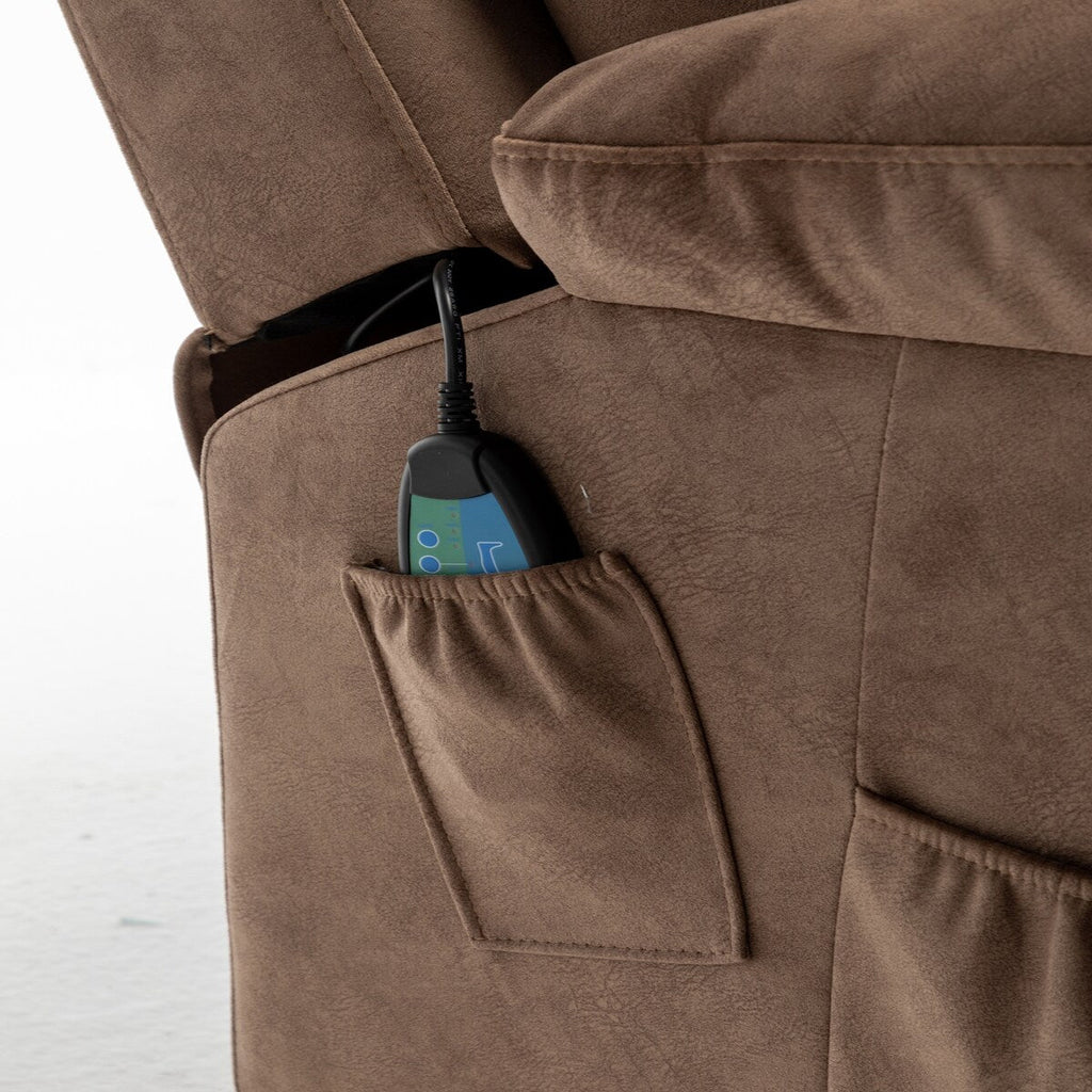 Fauteuil releveur électrique inclinable avec chauffage massant