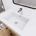 Meuble-lavabo autoportant Eliza de 72 po avec double vasque