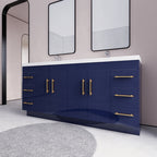 Meuble-lavabo autoportant Eliza de 72 po avec double vasque