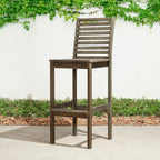 Ensemble de salle à manger avec table de bar et chaises en bois Emilio