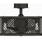 Ventilateur de plafond à 4 lumières en bronze vieilli Vintere de la collection Fanimation Studio