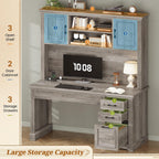 Bureau de direction de ferme Bureau à domicile Tiroir de classement Support d'écran Prise de courant