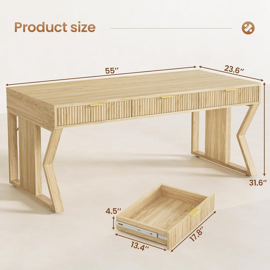 Bureau de direction de ferme Bureau à domicile Tiroir de classement Support d'écran Prise de courant