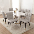 Lot de 2/4 chaises de salle à manger rembourrées en similicuir