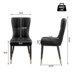 Lot de 2/4 chaises de salle à manger rembourrées en similicuir