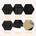 Cage pour chien de style meuble, niche en bois de 64,5 pouces pour grand chien