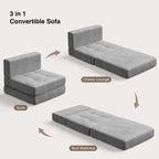 Fauteuil convertible 3 en 1, fauteuil pliant, lit-lit rabattable