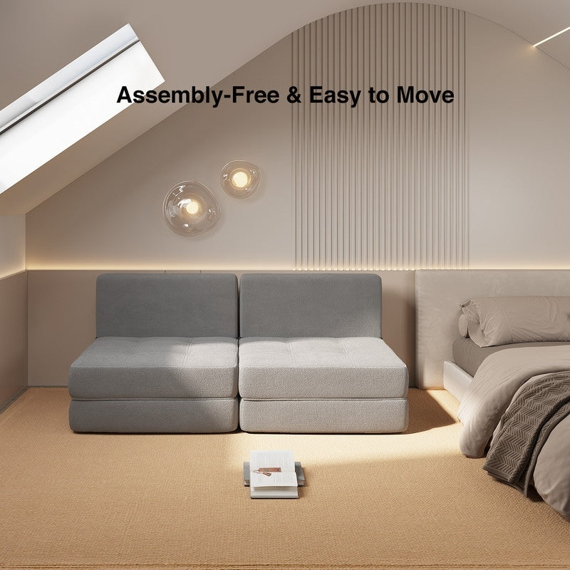 Fauteuil convertible 3 en 1, fauteuil pliant, lit-lit rabattable