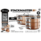 Batterie de cuisine antiadhésive Gotham Steel, 10 pièces, cuivre