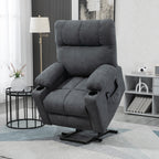 Fauteuil releveur électrique HOMCOM pour personnes âgées, fauteuil inclinable de salon surdimensionné avec télécommande