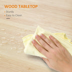 Desserte de cuisine HOMCOM, plateau en bois, sur roulettes, avec étagère ouverte et tiroir de rangement, pour salle à manger et cuisine