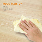 Desserte de cuisine HOMCOM, plateau en bois, sur roulettes, avec étagère ouverte et tiroir de rangement, pour salle à manger et cuisine