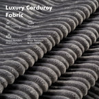 Canapé pliant moderne en velours côtelé HOOOWOOO