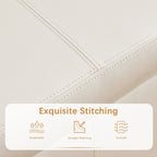 Pouf de rangement rectangulaire rembourré 50,3 x 17,50 x 18 po - Similicuir