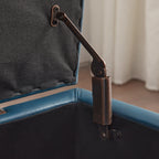 Pouf de rangement rectangulaire rembourré 50,3 x 17,50 x 18 po - Similicuir