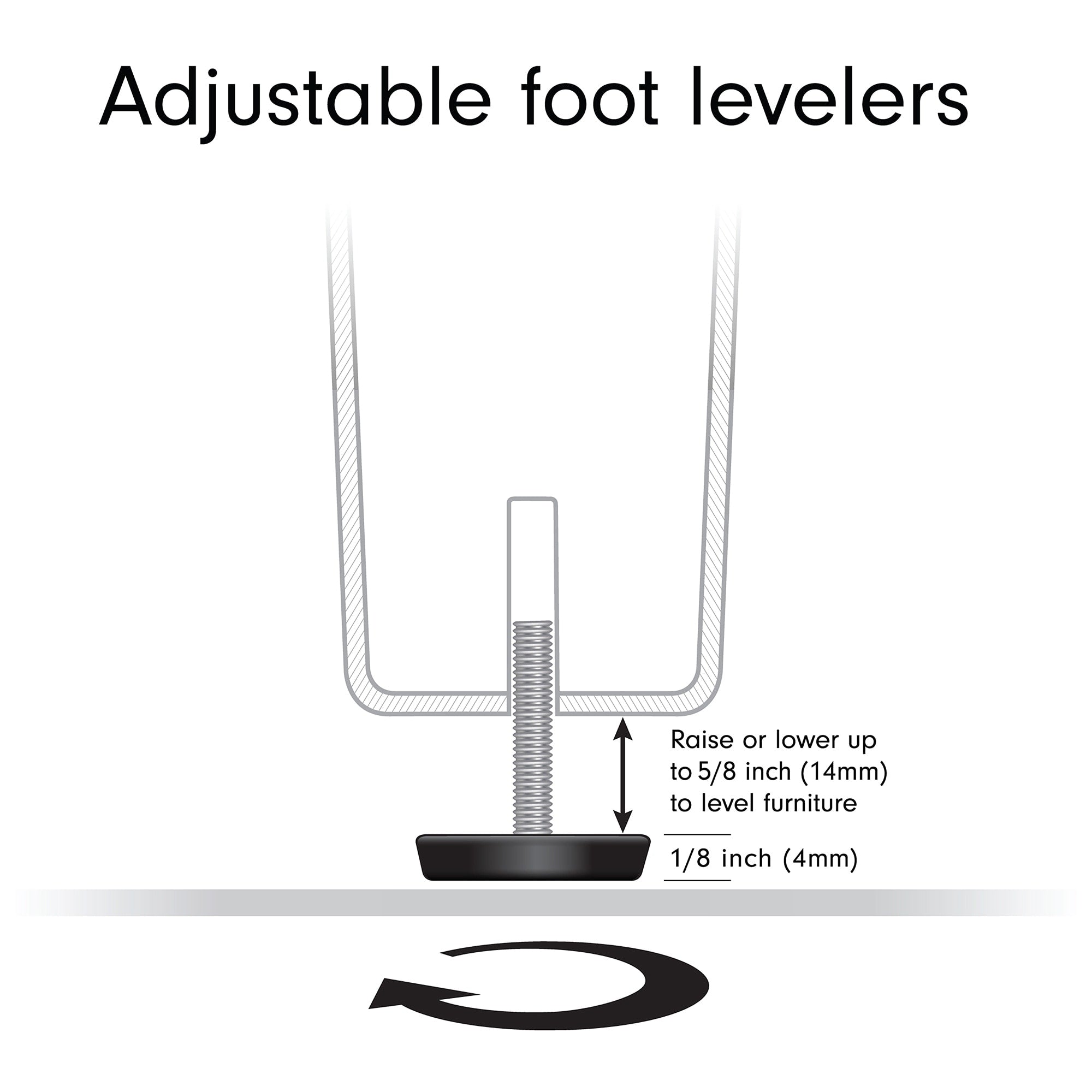 Meuble TV rectangulaire Hanson pour téléviseurs jusqu'à 75