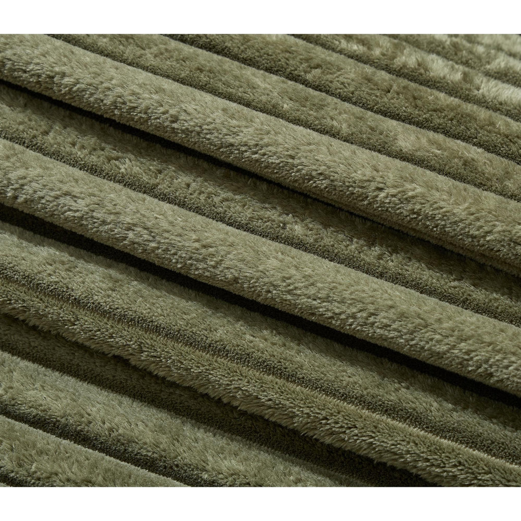 Canapé-lit Harmonia 109 W surdimensionné en velours côtelé, siège profond, double méridienne avec 4 oreillers