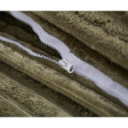 Canapé-lit Harmonia 109 W surdimensionné en velours côtelé, siège profond, double méridienne avec 4 oreillers