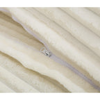 Canapé-lit Harmonia 109 W surdimensionné en velours côtelé, siège profond, double méridienne avec 4 oreillers