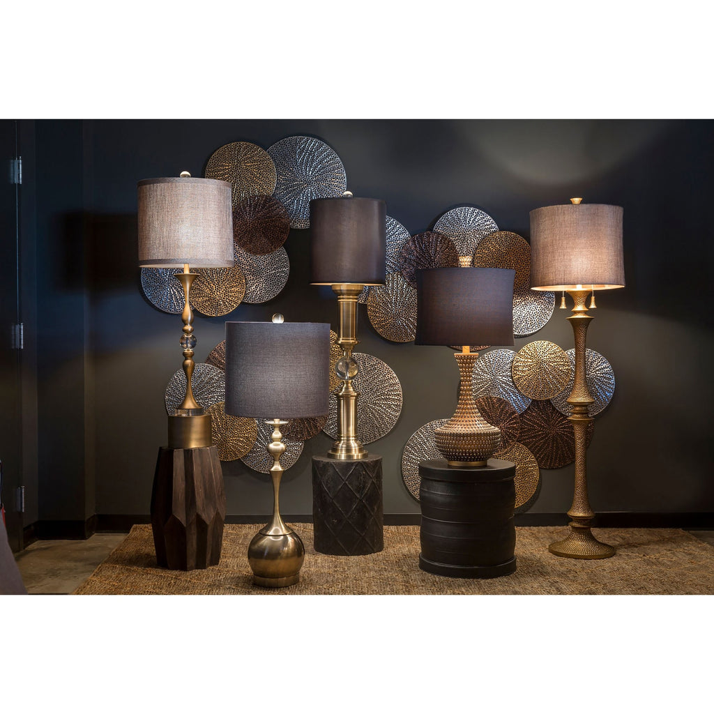 Harpe et fleuron Sahara Décoration murale en métal multicolore