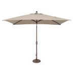 Parasol inclinable rectangulaire à bouton-poussoir SimplyShade Catalina de 10 pieds