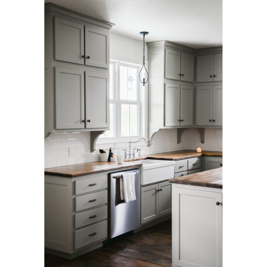 Robinet de cuisine Heritage Bridge avec douchette en laiton