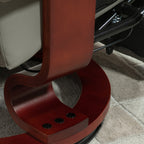 Fauteuil inclinable manuel pivotant et réglable en similicuir HomCom avec repose-pieds confortable et relaxant