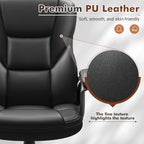 Chaise de bureau ergonomique Homall à dossier haut