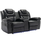 Fauteuil inclinable manuel pour cinéma maison avec rangement escamotable