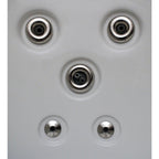 Spa 51 jets Home and Garden pour 5 personnes avec jets en acier inoxydable et ozone - 80 x 80 x 34