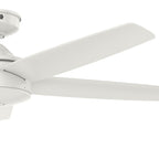 Ventilateur de plafond intérieur/extérieur Hunter 52 Shorebreak WeatherMax avec commande murale - Résistant aux intempéries, au sel et à la corrosion