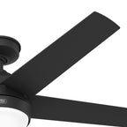 Ventilateur de plafond extérieur Hunter 52 Skyflow avec kit d'éclairage LED, commande murale - Côtier moderne contemporain - WeatherMax - CLASSÉ HUMIDE !