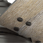 Ventilateur de plafond Hunter WiFi Whittington avec lumière LED, télécommande portable - Moulin à vent - Industriel, Ferme, Rustique - VENTILATEUR INTELLIGENT !