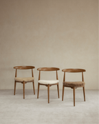 Chaise de salle à manger en forme de cœur