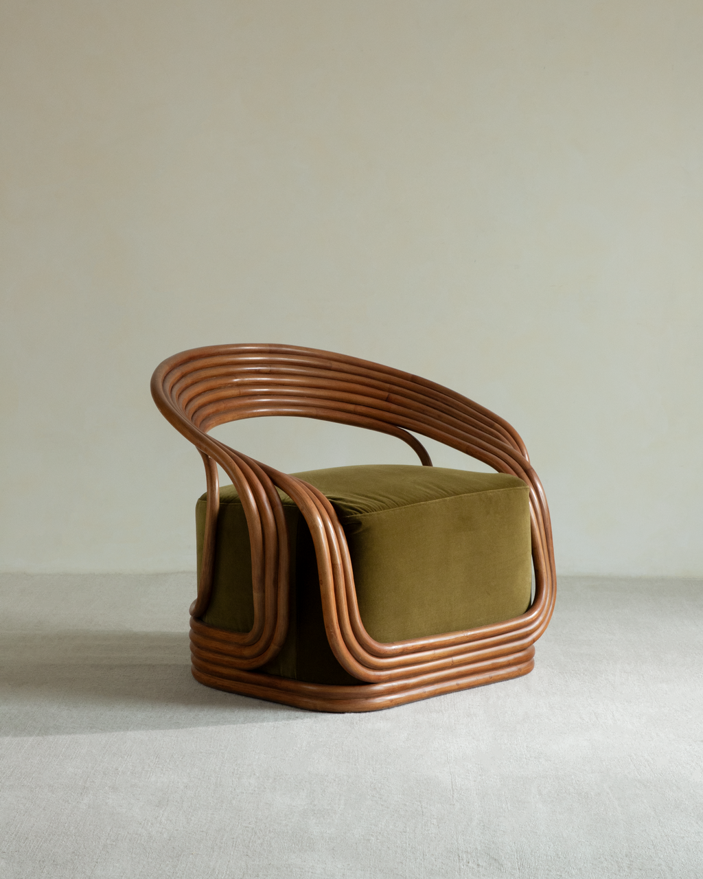 Fauteuil lounge en rotin Undina