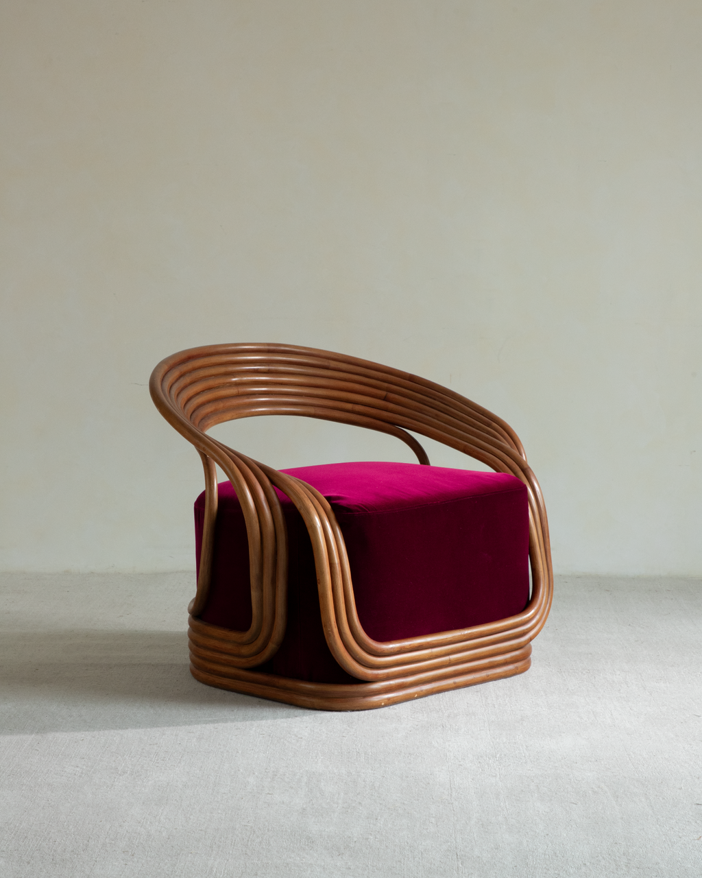 Fauteuil lounge en rotin Undina