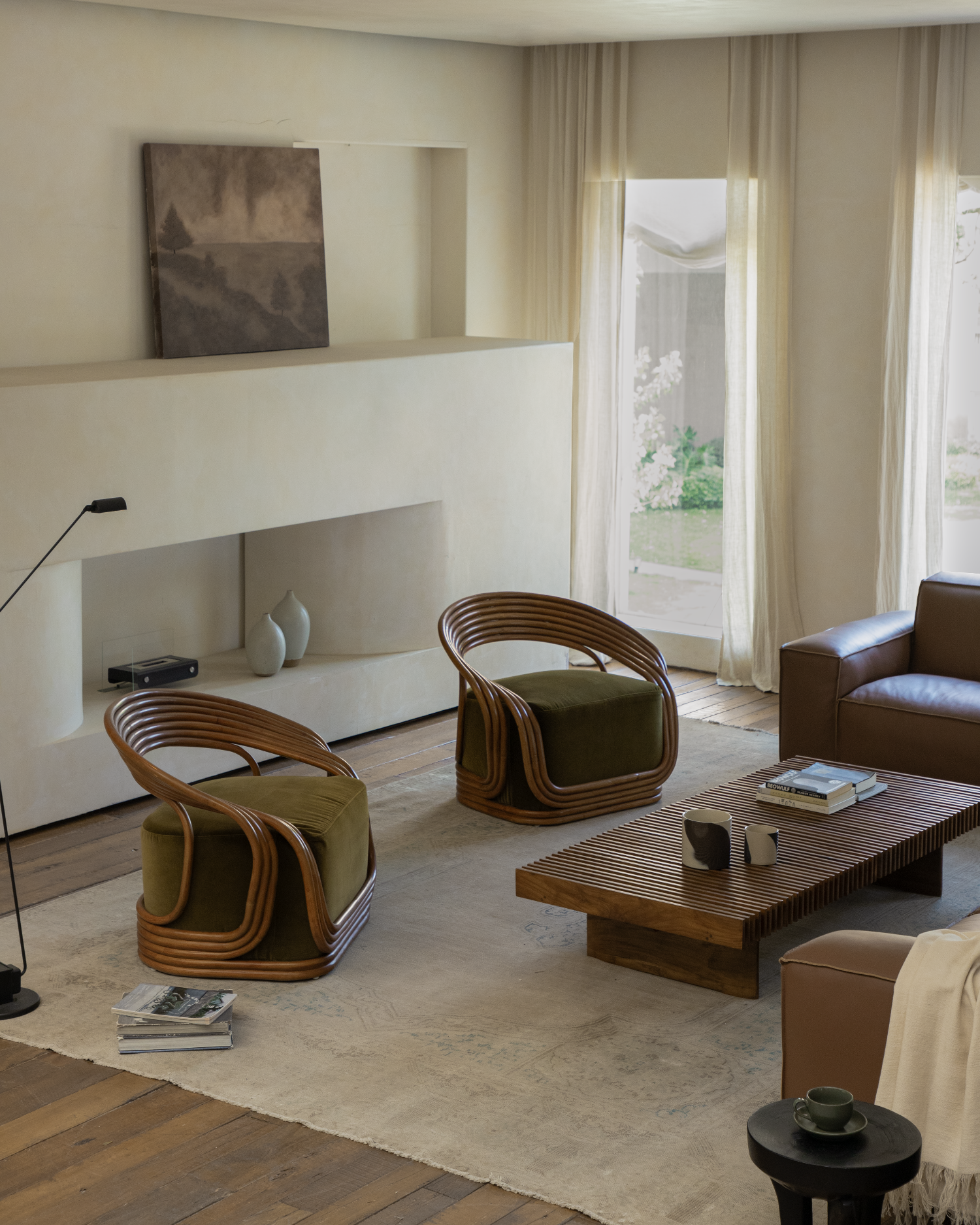 Fauteuil lounge en rotin Undina