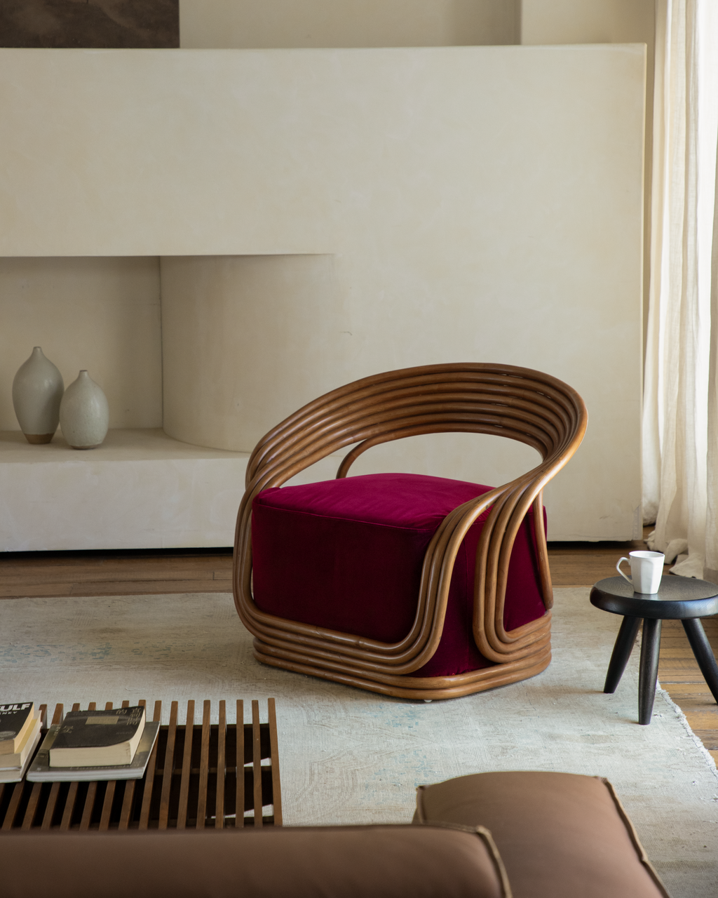 Fauteuil lounge en rotin Undina