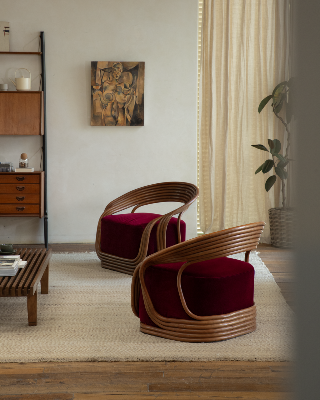 Fauteuil lounge en rotin Undina