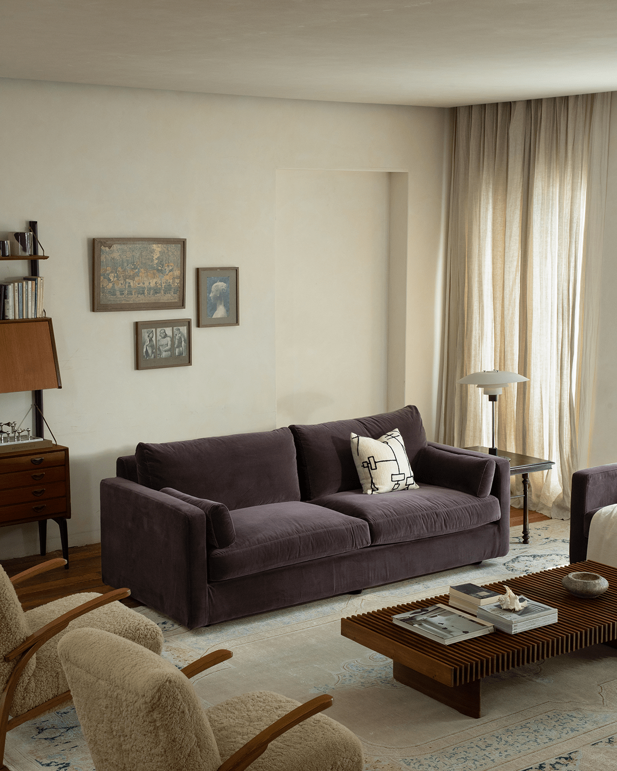 Fauteuil Sofia en velours