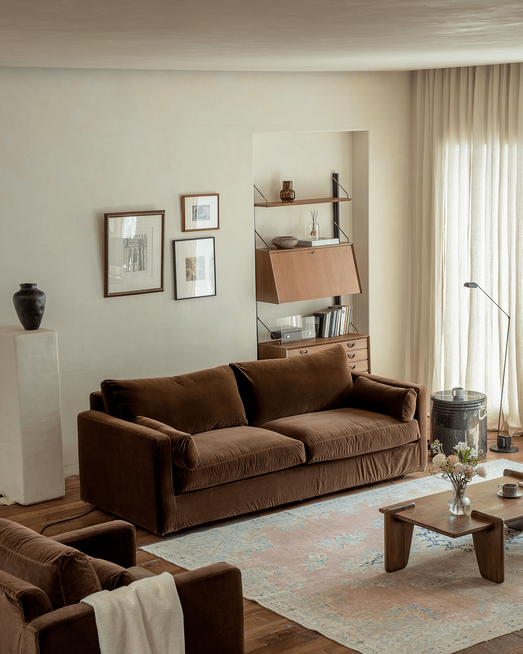 Fauteuil Sofia en velours