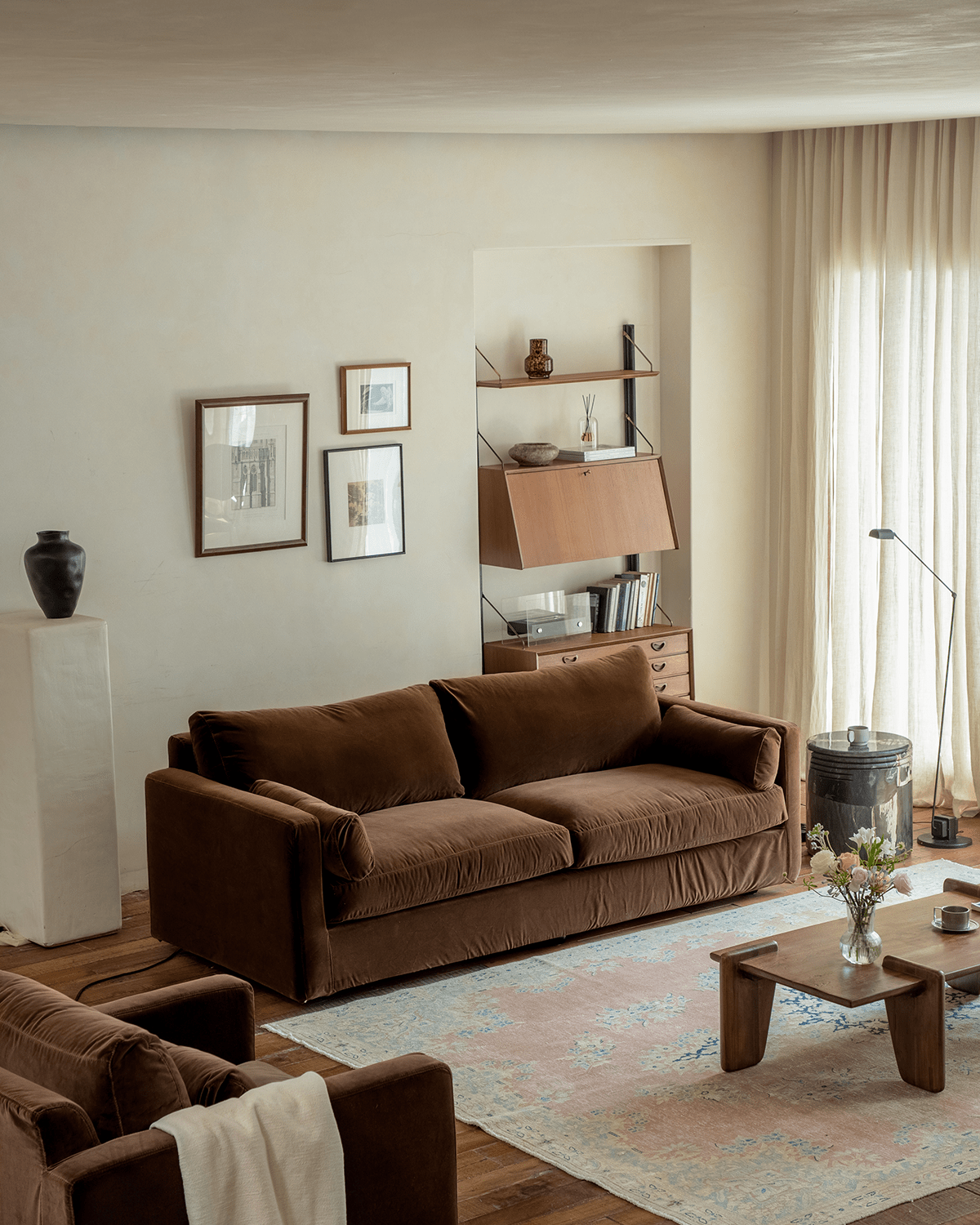 Fauteuil Sofia en velours