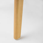 Chaise de salle à manger Abrielle en bois d'hévéa rembourrée de style milieu de siècle (lot de 2) par Christopher Knight Home