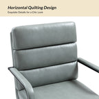 Chaise de travail moderne Joseph en similicuir avec verrouillage de l'inclinaison et inclinaison centrale par HULALA HOME