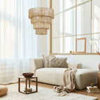 Suspension bohème KAWOTI largeur 26, 5 lumières, 4 niveaux